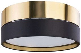 Φωτιστικό Οροφής - Πλαφονιέρα Hilton 4180 3xΕ27 15W Φ45cm 16,5cm Gold-Black TK Lighting