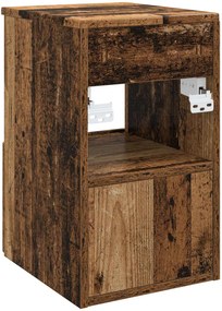 vidaXL Ντουλάπι Μπάνιου Παλαιωμένο ξύλο 30 x 41 x 50 εκ.