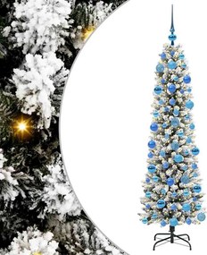 vidaXL Τεχνητό Χριστουγεννιάτικο Δέντρο με 300 LED Λευκό 180 cm