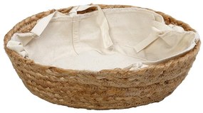 Ψωμιέρα Jute-Cotton Μπεζ ESPIEL 33x33x8εκ. AMN104