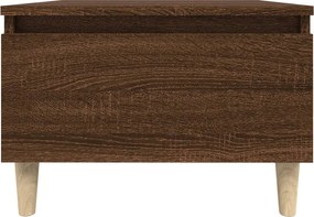 vidaXL Τραπέζι Βοηθητικό Καφέ Δρυς 50x46x35 εκ. Επεξεργασμένο Ξύλο