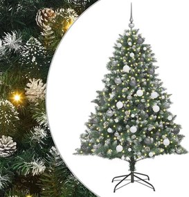 vidaXL Τεχνητό Χριστουγεννιάτικο Δέντρο με 300 LED Πράσινο 180 cm
