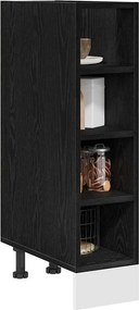 vidaXL Βάση Ντουλάπας Κουζίνας Μαύρη δρυς 20 x 44,5 x 81,5 εκ.