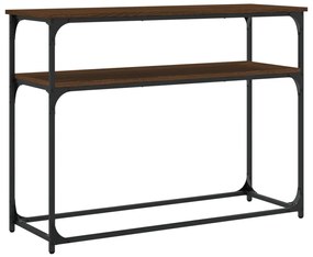 vidaXL Τραπέζι Κονσόλα Καφέ Δρυς 100x35,5x75 εκ. Επεξεργασμένο Ξύλο