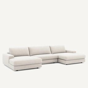 Καναπές 5 θέσεων από βελούδινο chenille, Skander