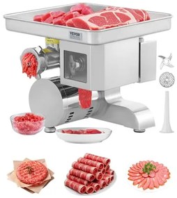 VEVOR Commercial Electric Meat Grinder Slicer 11 Lbs/Min Sausage Stuffer Maker