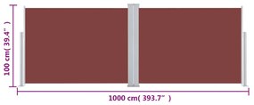 ΣΚΙΑΣΤΡΟ ΠΛΑΪΝΟ ΣΥΡΟΜΕΝΟ ΚΑΦΕ 100 X 1000 ΕΚ. 48475