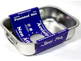 Ταψί Ορθογώνιο Patented ST11163000 40x28cm 18/10 Inox Max Home Stainless Steel