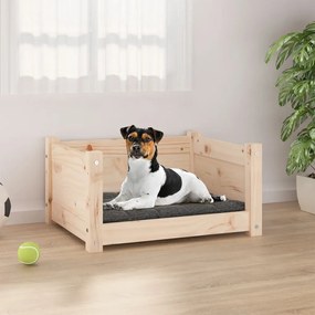Κρεβάτι Σκύλου 55,5 x 45,5 x 28 εκ. από Μασίφ Ξύλο Πεύκου - Καφέ