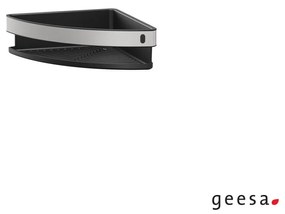 Σπογγοθήκη-Μπουκαλοθήκη Γωνιακή 21x21cm Inox 100% Inox-Black Matt Cooper Geesa by Tiger 800235-110