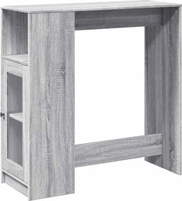 vidaXL Τραπέζι Μπαρ Γκρι Sonoma 101x40x103,5 εκ. από Επεξεργ. Ξύλο