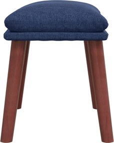 vidaXL Υποπόδιο Μπλε 45 x 29,5 x 35 εκ. Υφασμάτινο