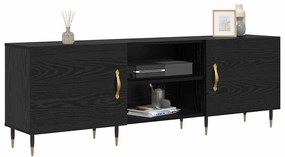 vidaXL Ντουλάπι TV Μαύρη δρυς 150 x 30 x 50 cm Επεξεργασμένο ξύλο