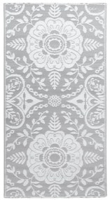 vidaXL χαλί εξωτερικού χώρου ARAKIL ανοιχτό γκρι 160x230 cm PP