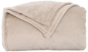 vidaXL Κουβέρτα Μπεζ 220 x 240 cm Μαλλί