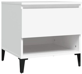 vidaXL Βοηθητικά Τραπέζια 2 τεμ. Λευκά 50x46x50 εκ. Επεξεργασμένο Ξύλο