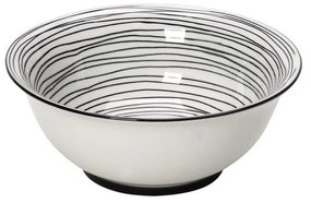 Σαλατιέρα Charlotte 1Gui410K1 22.2cm Black-White Espiel Small Ceramic