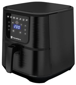 HomeVero HV-AF5.5 Digital Air Fryer Black Matt 5.3 lt 1600-1800 W
