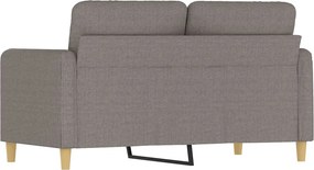 vidaXL Καναπές Διθέσιος Taupe 120 εκ. Υφασμάτινος