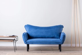 2-Seat Sofa-Bed Chatto - Blue Blue