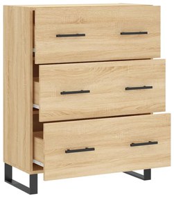 vidaXL Ντουλάπι Sonoma Δρυς 69,5 x 34 x 90 εκ. από Επεξεργασμένο Ξύλο