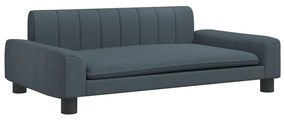 vidaXL Καναπές Παιδικός Σκούρο Γκρι 90 x 53 x 30 εκ. από Ύφασμα