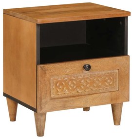 vidaXL Κομοδίνο 2 pcs Ανοιχτό καφέ 40 x 33 x 46 εκ. Μασίφ ξύλο μάνγκο