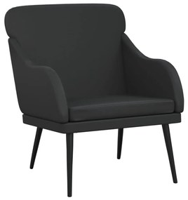vidaXL Πολυθρόνα Μαύρη 63 x 76 x 80 εκ. από Συνθετικό Δέρμα