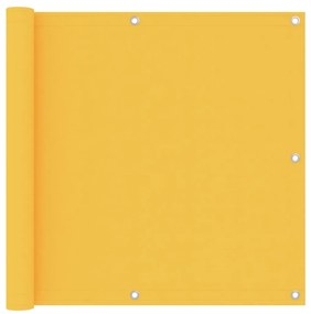 vidaXL Διαχωριστικό Βεράντας Κίτρινο 90 x 300 εκ. Ύφασμα Oxford