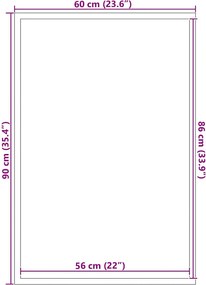 vidaXL Πατάκι Εισόδου Μπλε 60 x 90 εκ.