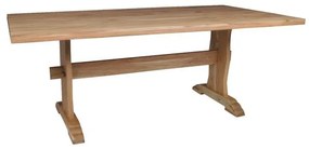 Τραπέζι WESTERN Ξύλο Φυσικό 200x100x77cm
