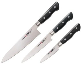 Μαχαίρια PRO-S SP-0220 (Σετ 3τμχ) Black Samura Stainless Steel