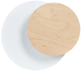 Απλίκα Φωτιστικό Τοίχου 1xG9 Ατσάλι και Ξύλο CIRCLE Made in Poland Emibig-970/1-Λευκό 970/1
