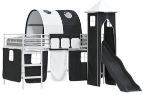 vidaXL Λευκό και Μαύρο 79,5 x 200 εκ.