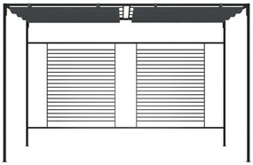Πέργκολα με Πτυσσόμενη Οροφή Ανθρακί 4 x 3 x 2,3 μ. 180 γρ./μ²