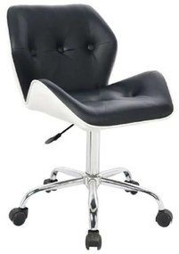 Καρέκλα Γραφείου BS1250 Λευκό-Black 01.0007 46X53X91-103cm