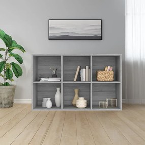 vidaXL Βιβλιοθήκη/Βοηθητικό Ντουλάπι Γκρι sonoma 66x30x98εκ. Επεξ Ξύλο