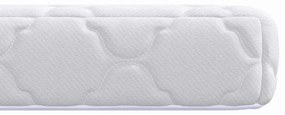 vidaXL Στρώμα με Επίστρωμα Καρύδας Λευκό 120 x 60 cm PU Αφρός