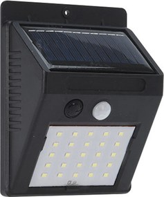 Ηλιακό φωτιστικο LED - 12.1x9.5x4.6cm - Μαύρο