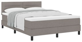 vidaXL Κρεβάτι με Βάθρο με Στρώμα Ταμπεχ 160x200 cm Ύφασμα