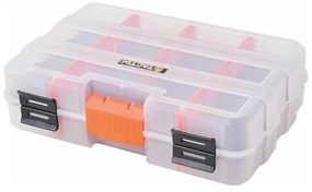 Tactix 320042 Ταμπακιέρα Εργαλείων με Ρυθμιζόμενα Χωρίσματα Διάφανη 22.4x16.4x6εκ