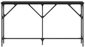 vidaXL Τραπέζι Κονσόλας Μαύρη Δρυς 140x23x75 εκ. Κατασκευασμένο Ξύλο