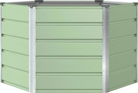 vidaXL Γλάστρα Παστέλ Πράσινο 129 x 129 x 75 εκ Ατσάλι