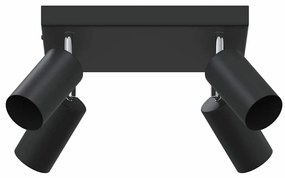 vidaXL Σποτ οροφής Μαύρο 26 x 26 x 16.5 εκ Ατσάλι