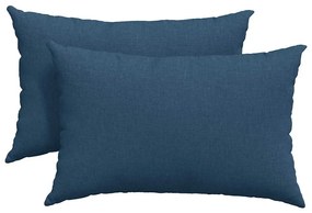 vidaXL Μαξιλάρι Καναπέ 2 pcs Μπλε 60 x 40 cm ύφασμα