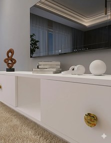Stewehome Επιτοίχια βάση τηλεόρασης από μοριοσανίδα 150x30x26 cm
