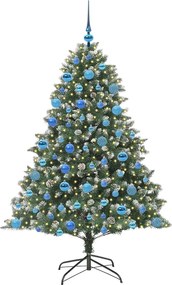 vidaXL Τεχνητό Χριστουγεννιάτικο Δέντρο με 300 LED Πράσινο 180 cm