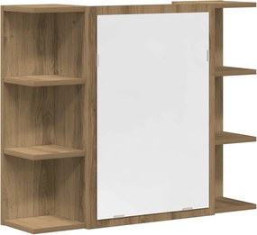 vidaXL Σετ Επίπλων Μπάνιου 3 Τεμαχίων Τεχνίτης Δρυς από Τεχν. Ξύλο