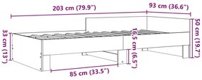 ΠΛΑΙΣΙΟ ΚΡΕΒΑΤΙΟΥ ΚΑΦΕ ΔΡΥΣ 90X200 ΕΚ. ΕΠΕΞΕΡΓΑΣΜΕΝΟ ΞΥΛΟ 849585