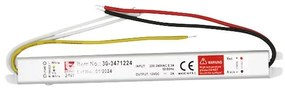 Adeleq Τροφοδοτικό Στενό Για Ταινίες LED 240V/12VDC 24W IP20 178x18x18mm 30-3471224